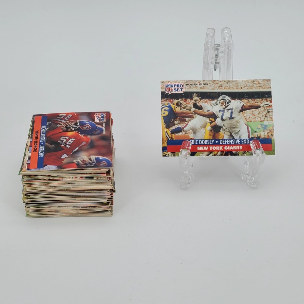 Pro Set 1991 NFL Football Cards Sideways Lot, 100+ cards, Rookies, ECT